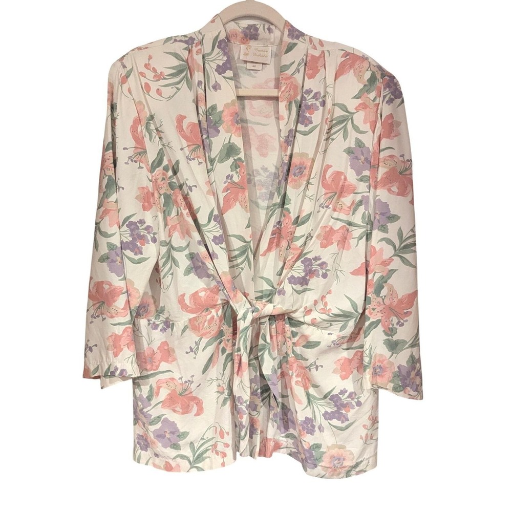 Creative Fashions Floral‎ Jacket Vintage 90s Golden Girls Made in USA Sz L